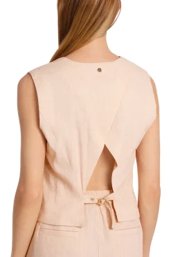 Dames gilet rose