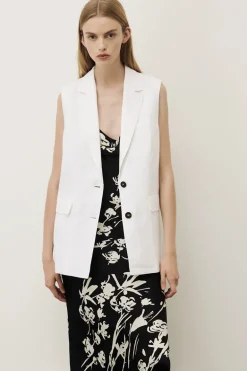 Dames gilet wit