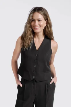 Dames gilet zwart