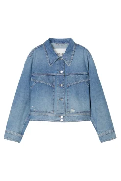 Dames jas blauw