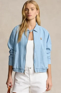 Dames jas blauw