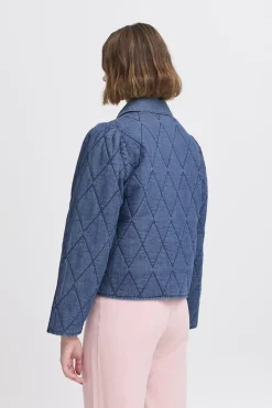 Dames jas blauw