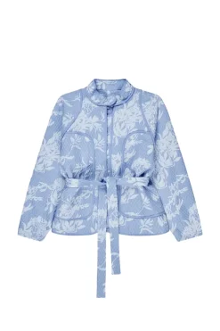 Dames jas blauw