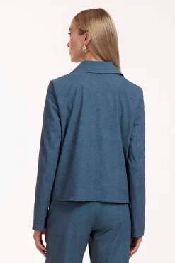 Dames jas blauw