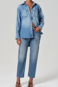 Dames jeans blauw