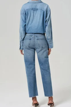 Dames jeans blauw