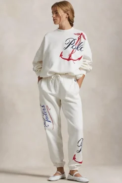 Dames joggingbroek ecru