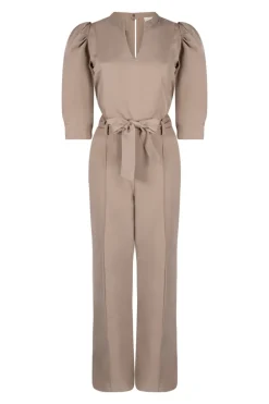 Dames jumpsuit/tuinbroek bruin