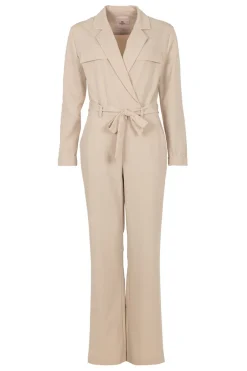 Dames jumpsuit/tuinbroek bruin