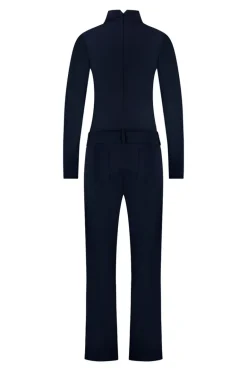Dames jumpsuit/tuinbroek blauw