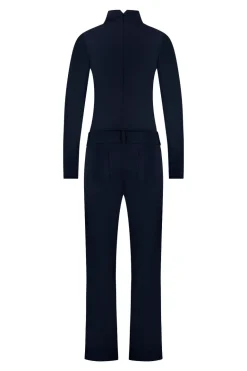 Dames jumpsuit/tuinbroek blauw