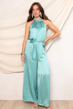 Dames jumpsuit/tuinbroek groen