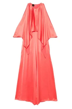 Dames jumpsuit/tuinbroek oranje
