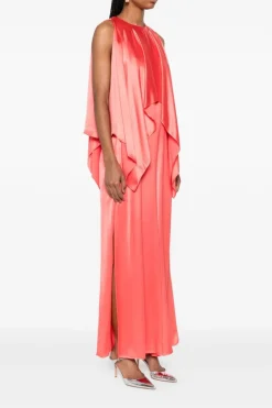 Dames jumpsuit/tuinbroek oranje
