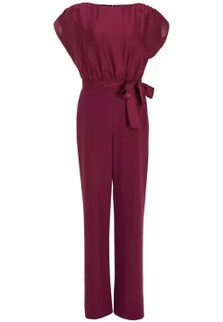 Dames jumpsuit/tuinbroek rood