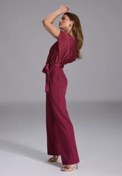 Dames jumpsuit/tuinbroek rood