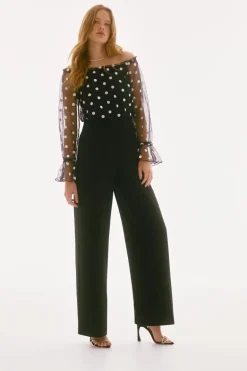 Dames jumpsuit/tuinbroek zwart