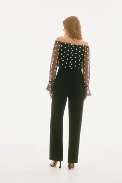 Dames jumpsuit/tuinbroek zwart