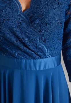 Dames jurk blauw