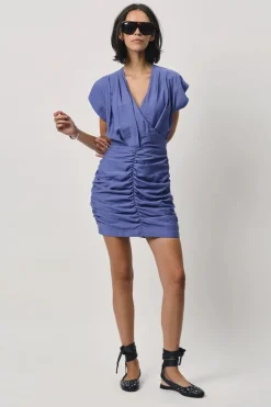 Dames jurk blauw