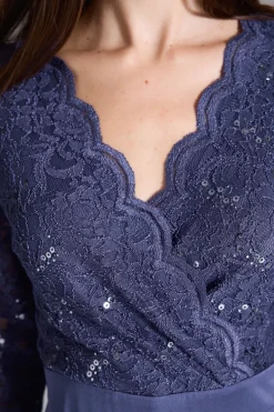 Dames jurk blauw