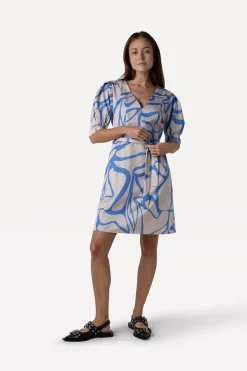 Dames jurk blauw