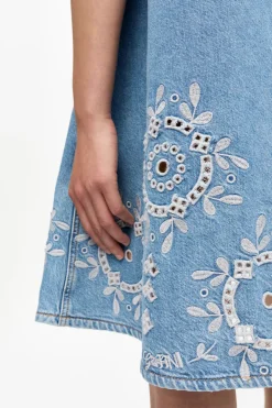 Dames jurk blauw