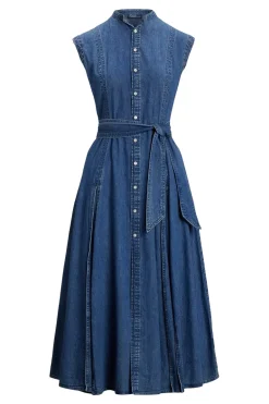 Dames jurk blauw