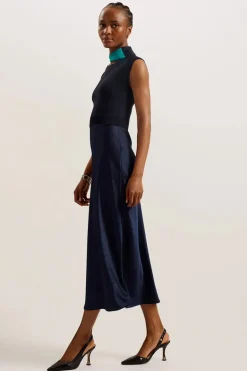 Dames jurk blauw