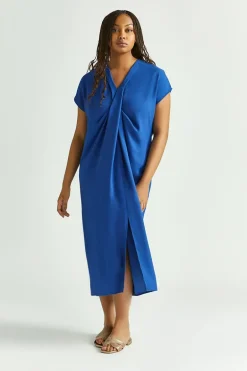 Dames jurk blauw