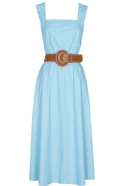 Dames jurk blauw