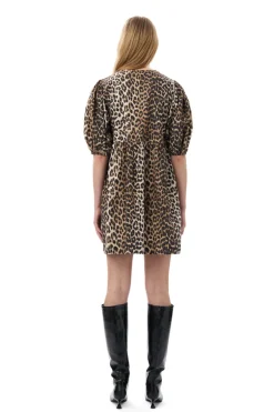 Dames jurk bruin