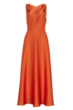 Dames jurk oranje