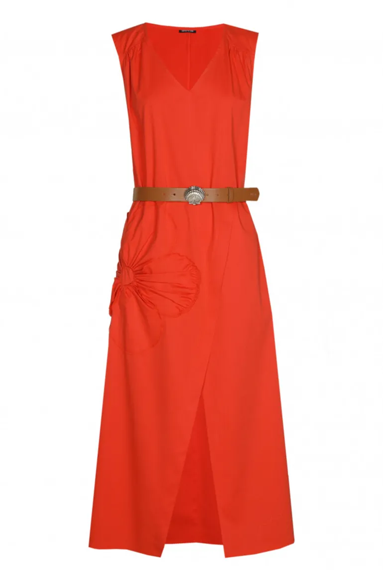 Dames jurk rood
