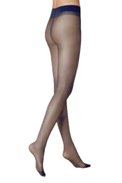 Dames panty blauw