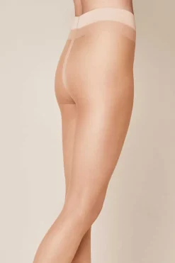 Dames panty bruin