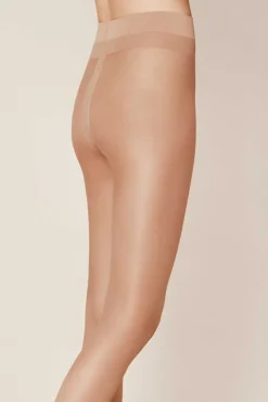 Dames panty bruin