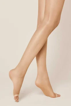 Dames panty bruin