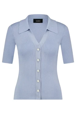 Dames polo blauw