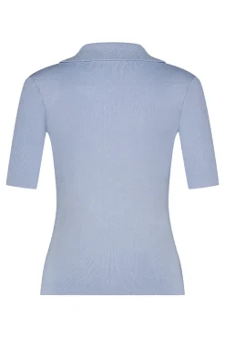 Dames polo blauw