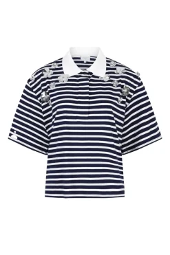 Dames polo blauw