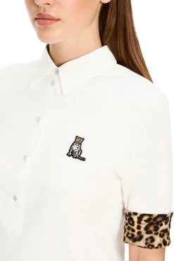 Dames polo ecru