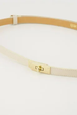 Dames riem ecru