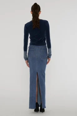 Dames rok blauw
