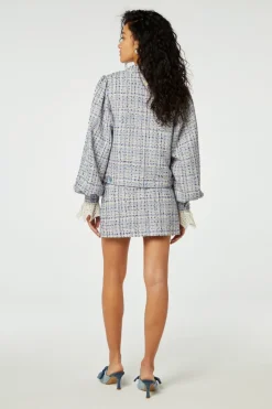 Dames rok blauw
