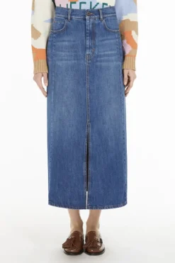 Dames rok blauw