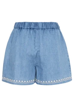 Dames short blauw