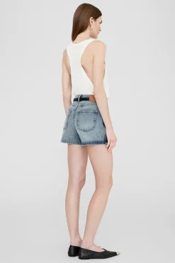 Dames short blauw