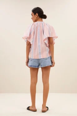 Dames short blauw