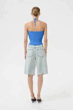 Dames short blauw